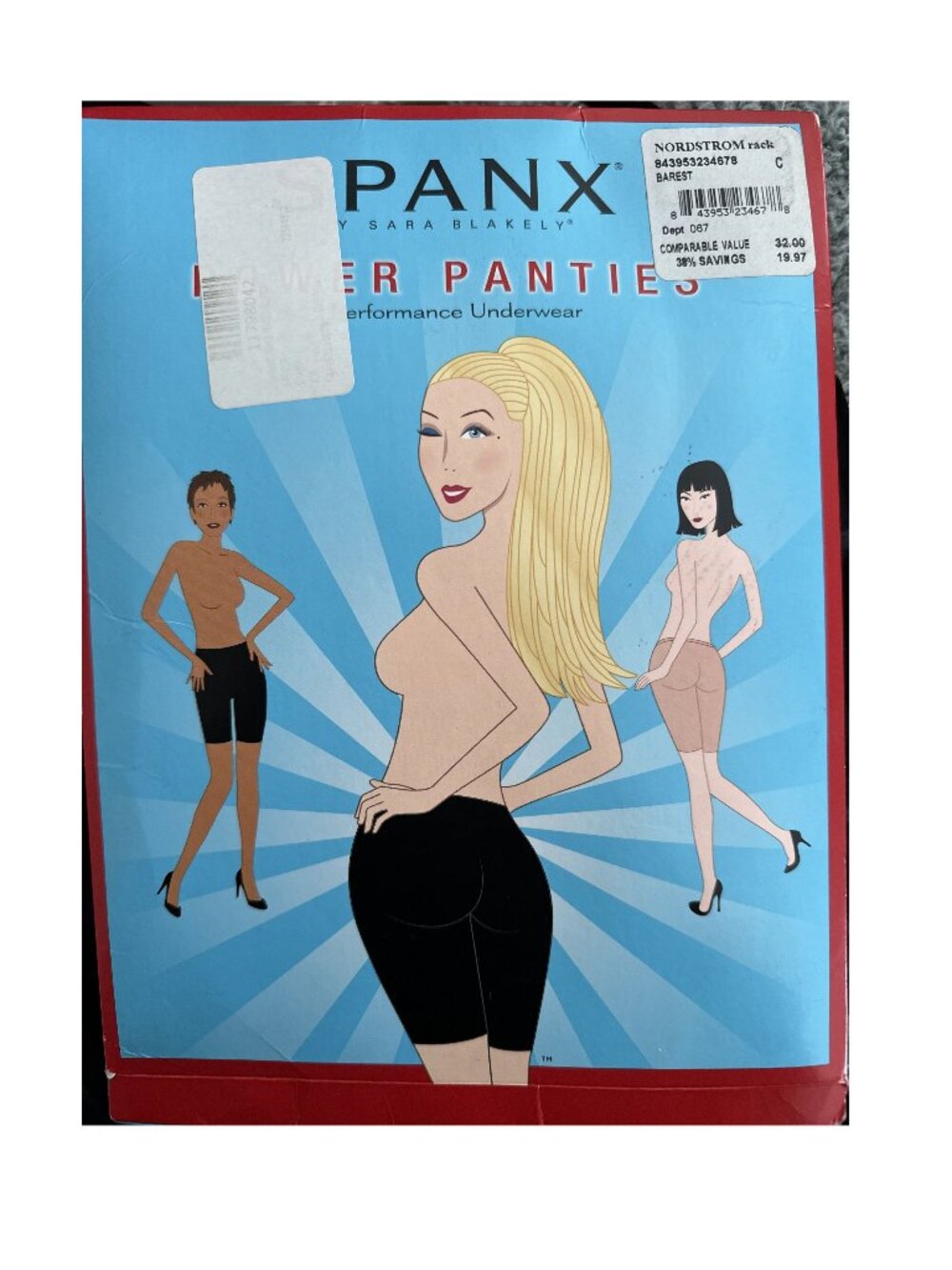 SPANX Power Panties Shapewear Barest Nude Size C New In Box